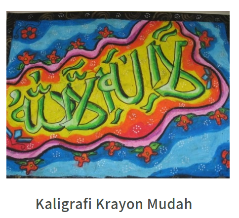 Kaligrafi Krayon Mudah