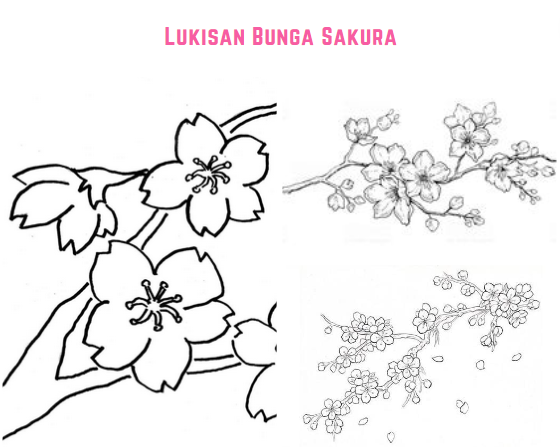 Lukisan Bunga Sakura