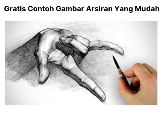 Gratis Contoh Gambar Arsiran Yang Mudah