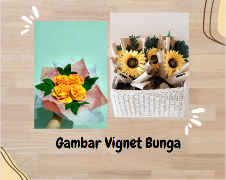 Gambar Vignet Bunga