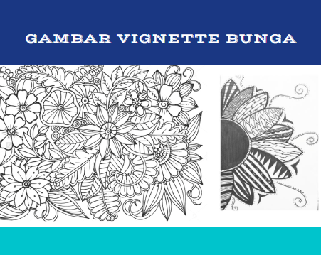 Gambar Vignette Bunga