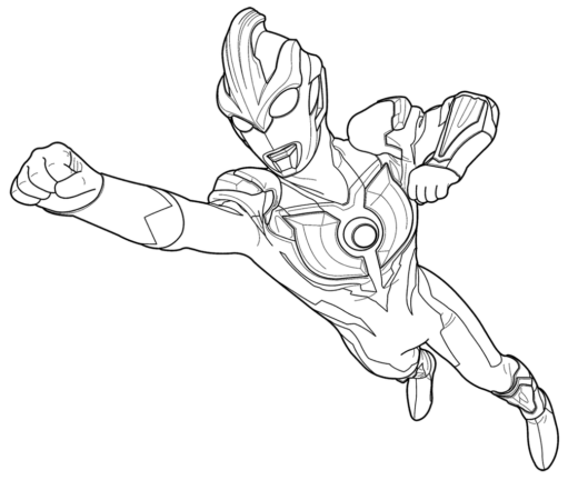 Gambar Ultramen Mewarnai Gambar Ultramen Mewarnai