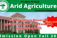 Arid Agriculture University AgriTech Lab Salary and Company Information 2025