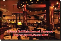 Arizona Grill Salaries and Company Information Pakistan 2025