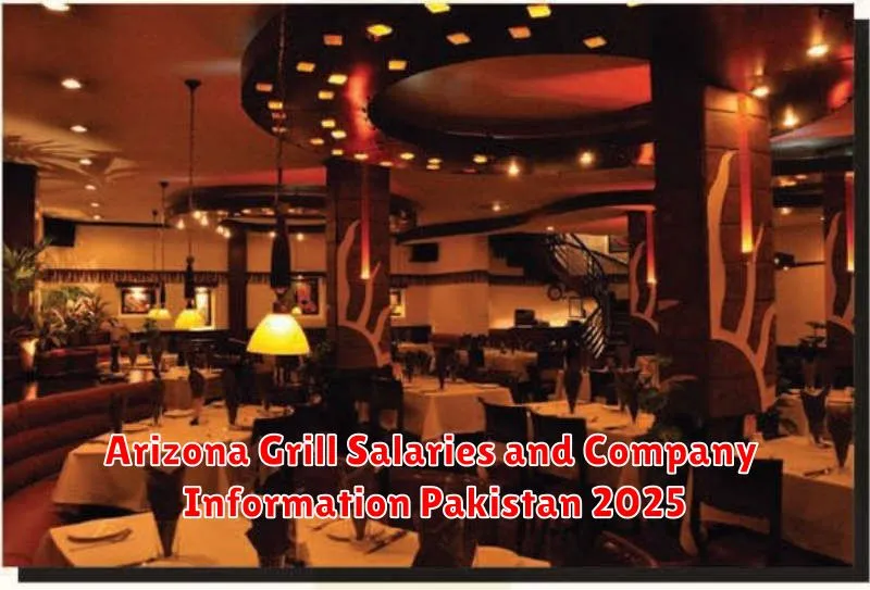 Arizona Grill Salaries and Company Information Pakistan 2025