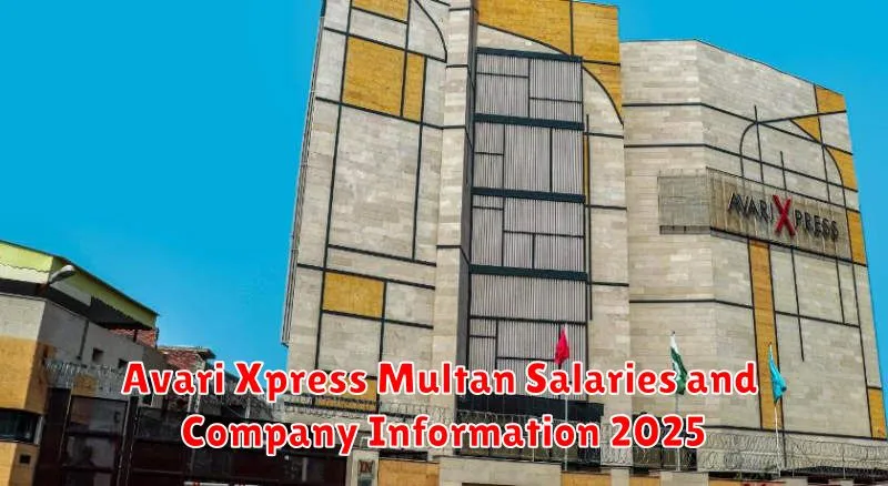 Avari Xpress Multan Salaries and Company Information 2025