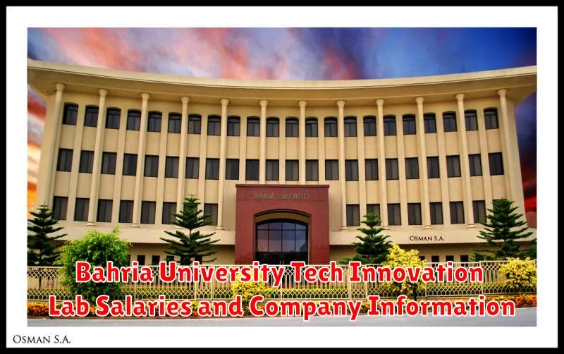 Bahria University Tech Innovation Lab Salaries and Company Information