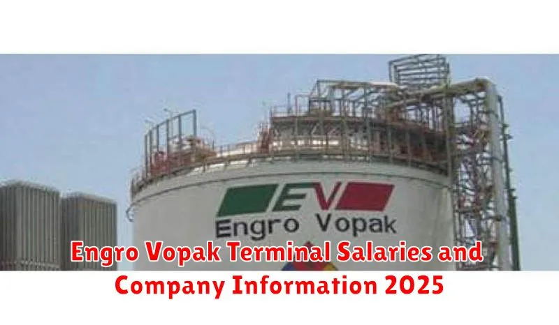 Engro Vopak Terminal Salaries and Company Information 2025