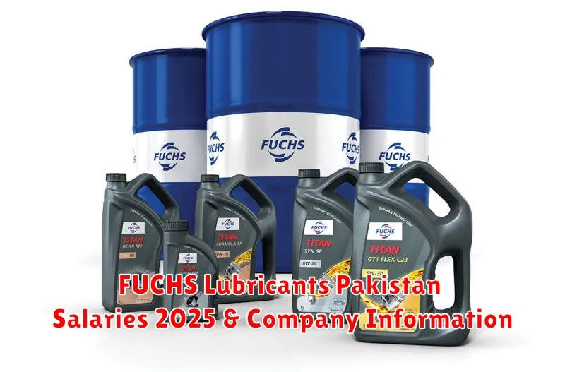 FUCHS Lubricants Pakistan Salaries 2025 & Company Information