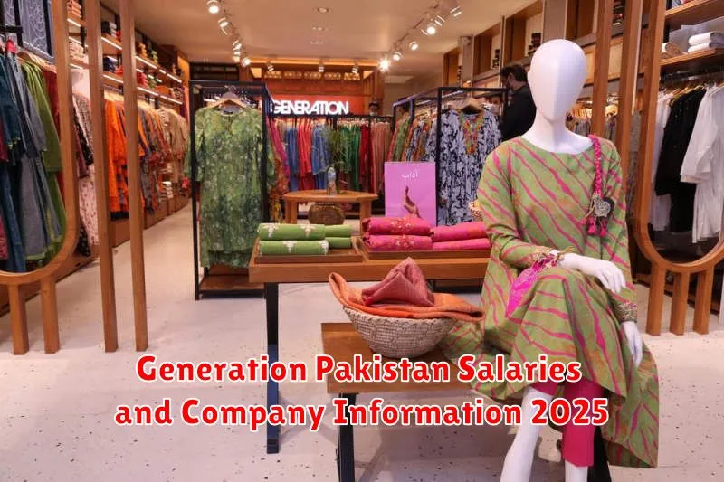 Generation Pakistan Salaries and Company Information 2025