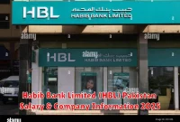 Habib Bank Limited (HBL) Pakistan Salary & Company Information 2025