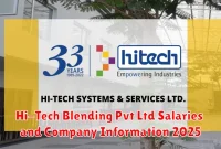 Hi-Tech Blending Pvt Ltd Salaries and Company Information 2025