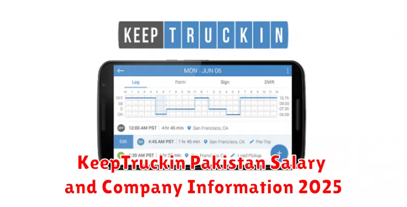 KeepTruckin Pakistan Salary and Company Information 2025