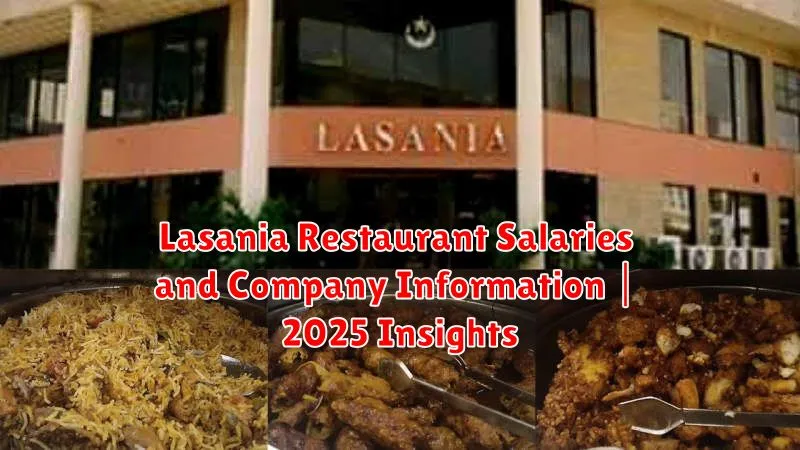 Lasania Restaurant Salaries and Company Information | 2025 Insights