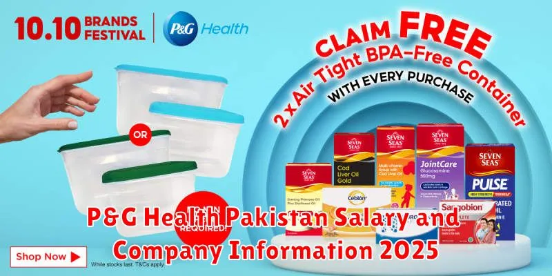 P&G Health Pakistan Salary and Company Information 2025