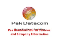 Pak Datacom Limited Salaries and Company Information