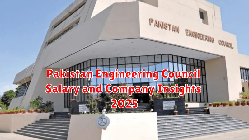 Pakistan Engineering Council Salary and Company Insights 2025