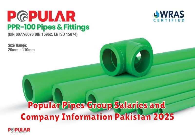 Popular Pipes Group Salaries and Company Information Pakistan 2025