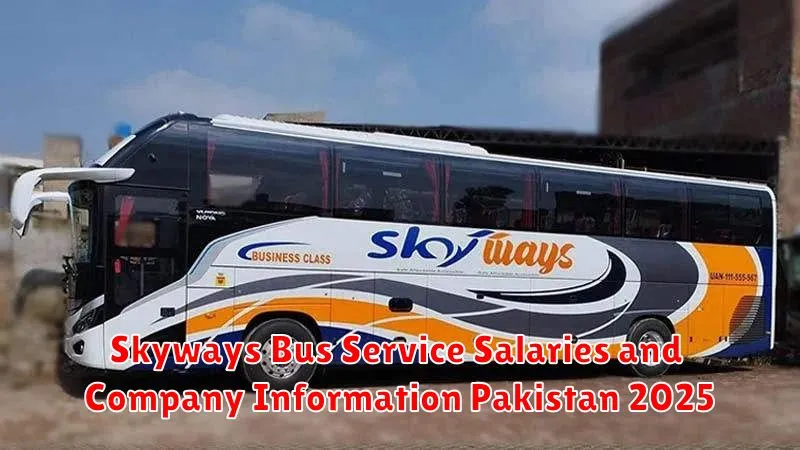 Skyways Bus Service Salaries and Company Information Pakistan 2025