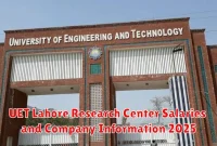 UET Lahore Research Center Salaries and Company Information 2025