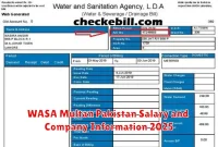 WASA Multan Pakistan Salary and Company Information 2025